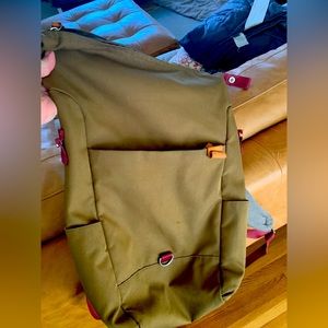 Olive Harvest Label Backpack